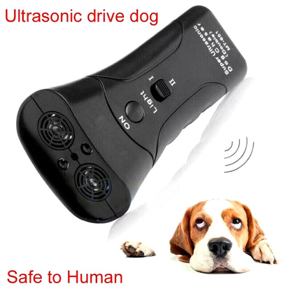 Portable Ultrasonic Dog Trainer Device Dog Deterrent/Dog Barking Control Devices Training Tool Stop Barking Sonic Dog Repeller