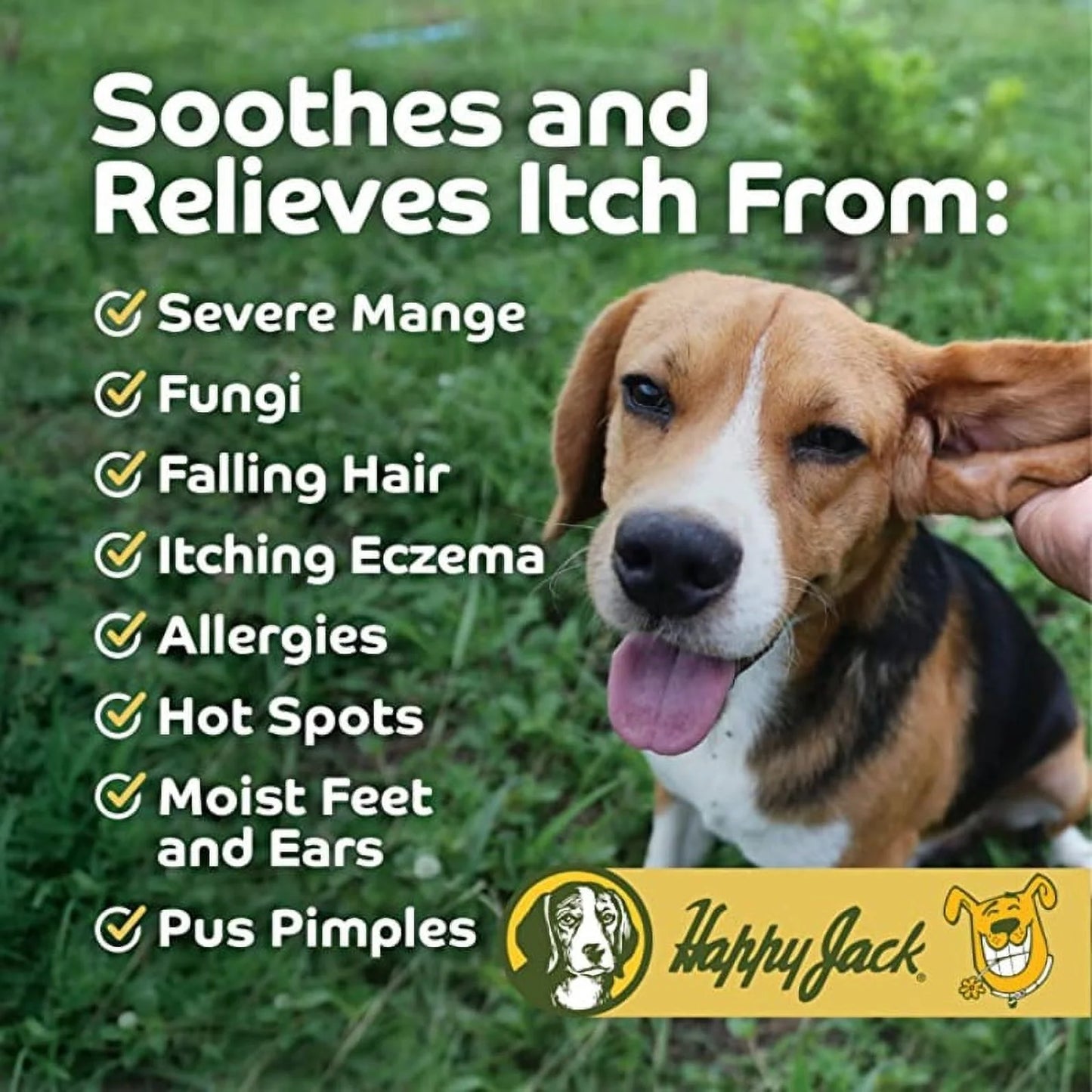 ® Mange Medicine & Mange Treatment for Dogs & Horses - Brings Soothing Itch Relief to Hot Spots, Severe Mange, Fungi, Allergies, Eczema & Most Dog Skin Irritation (8 Oz)