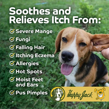 ® Mange Medicine & Mange Treatment for Dogs & Horses - Brings Soothing Itch Relief to Hot Spots, Severe Mange, Fungi, Allergies, Eczema & Most Dog Skin Irritation (8 Oz)